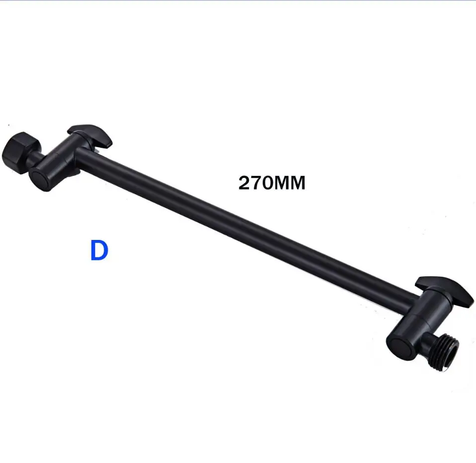 BAKALA  Black Stainless Steel Wall Mounted or Ceiling Mounted  Bathroom Shower Arm Shower rod