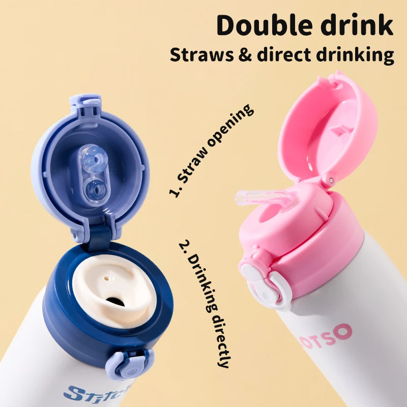 ディズニー 子供用 ストロベリー アンド ベアーズ スティービー 断熱ウォーターボトル ポータブル サースティカップ 学校専用魔法瓶