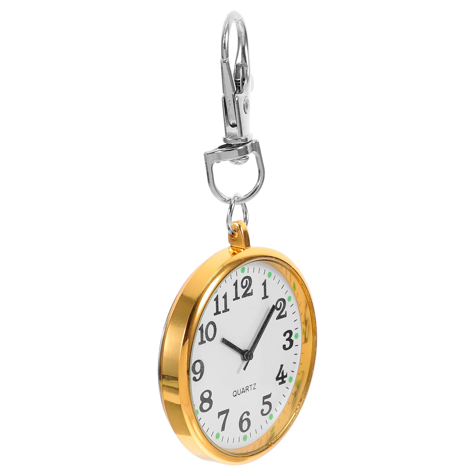 Portable Nurse Watch Hanging Keychain Clip-on Pocket Fob Watch Lightweight Accurate Unisex Clip Badge for Doctors Students Women