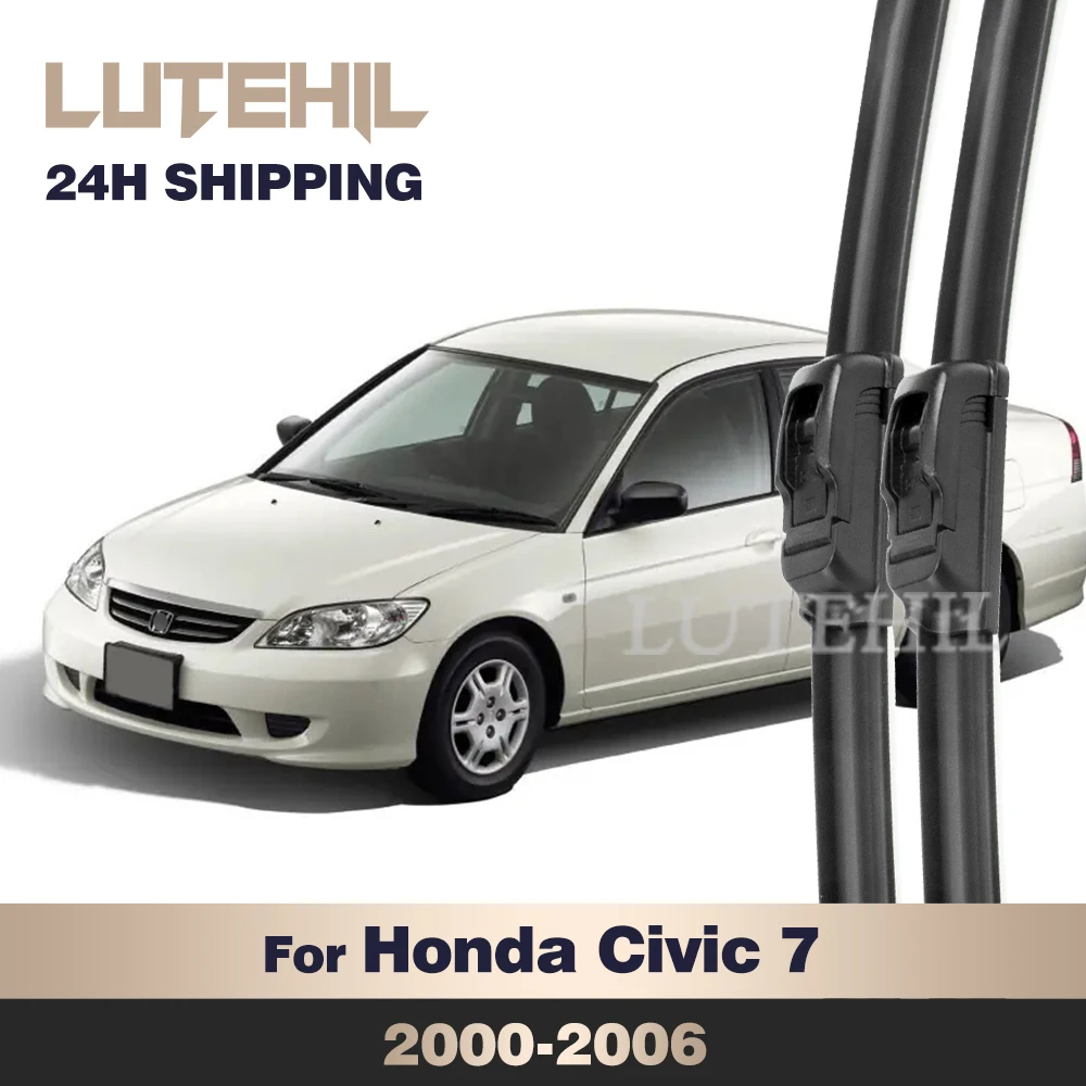 For Honda Civic 7 2000-2006 2001 2002 2003 2004 2005 Wiper Front Wiper Blades Windshield Windscreen Window Brush 24