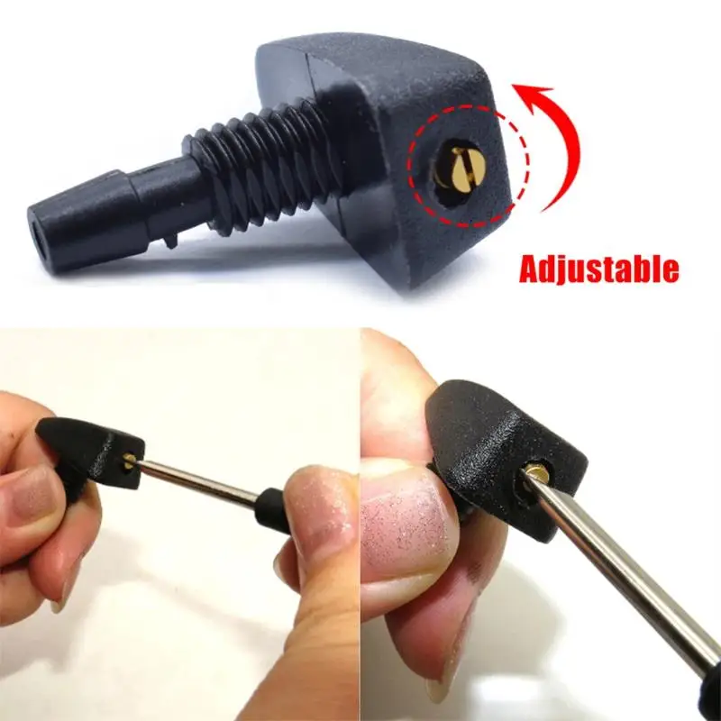 

【L】Комплект из 2 универсальных форсунок для омывателя лобового стекла автомобиля, замена распылителя воды для очистки переднего стекла автомобиля