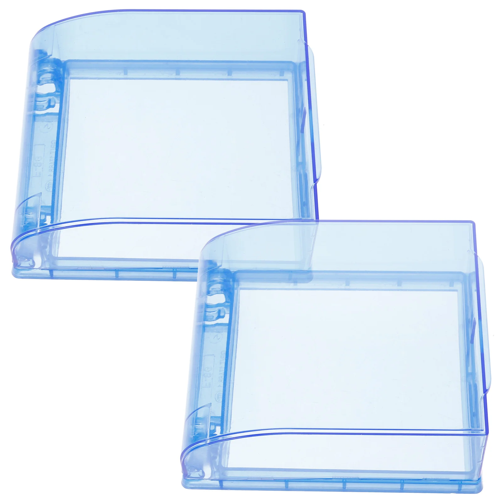 2 Pcs Socket Protector Self-adhesive Outlet Cover Power Supply Receptacle Weatherproof Plug Electrical