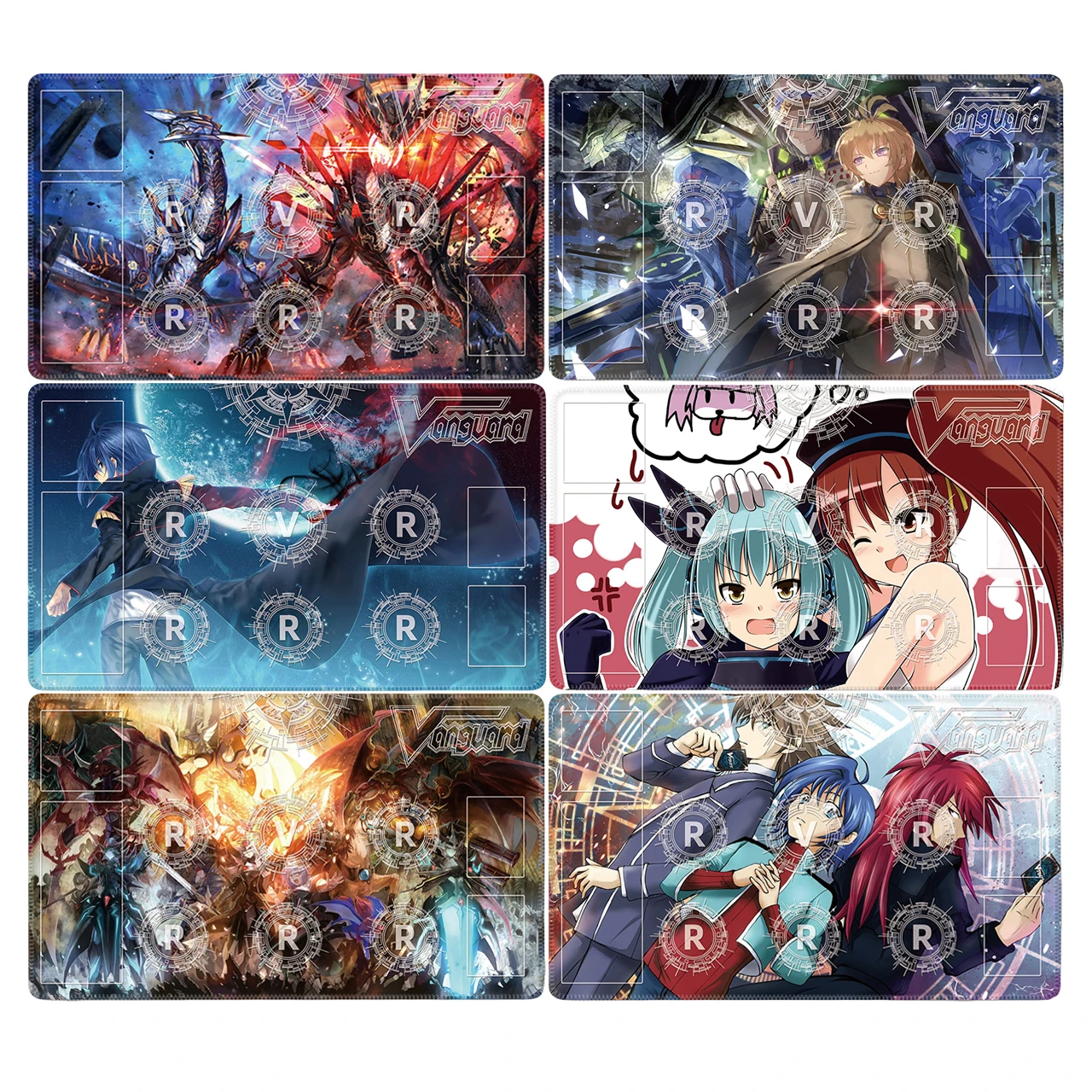 

600x350mm Cardfight!! Vanguard Series Single Player Field Battle Card Playmat Anime Cartoon Sendou Aichi Rubber Board Game Mat