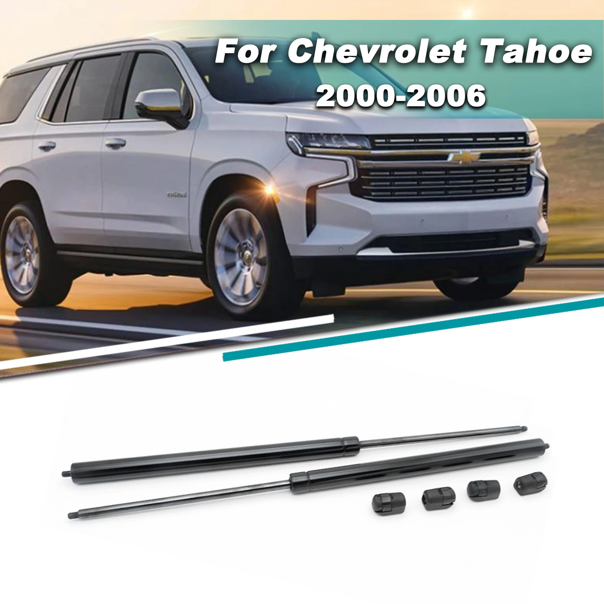 2Pcs/set Car Tailgate Window Glass Gas Strut Lift Support Bar For Chevrolet Tahoe 2000 2001 2002 2003 2004 2005 2006 Accessories