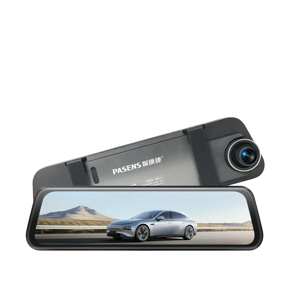 YYHC-4K Front 1080P Backup Mirror Dash Cam Android System  Lightless Full Color Night Vision Rearview Mirror Camera