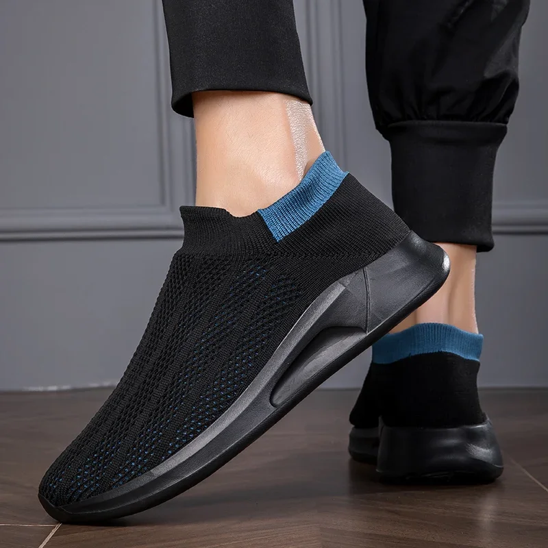 Heren Sneakers Slip On Loafer Schoen Voor Heren Lichtgewicht Wandelschoenen Klassieke Anti-Slip Mannen Flats Gevulkaniseerde Schoenen 2024