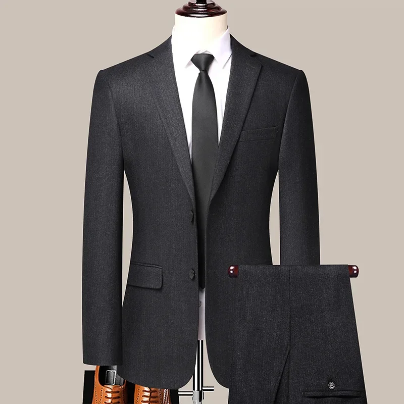 (99) Customized New Men's Suit, Business Slim Fit, Groom's Wedding Formal Suit