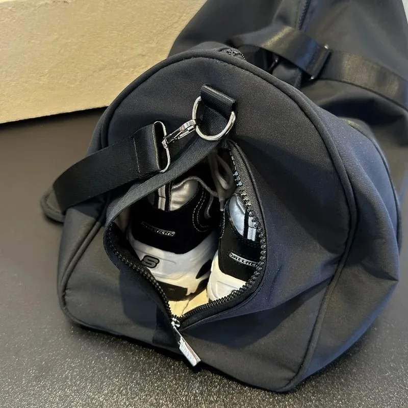 Men's fitness bag, women's handheld training bag, large capacity business travel shoulder bag, independent shoe cabinet