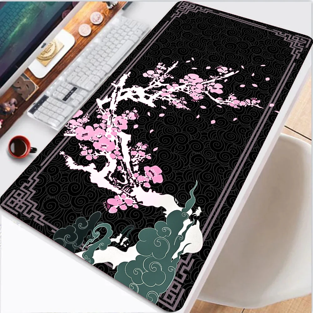 Mouse Mat Office Accessories Sakura Desk Mat Mouse Pad 900x400 Pad for Computer Mouse Desk Gadgets Gaming Mats Extended Pad