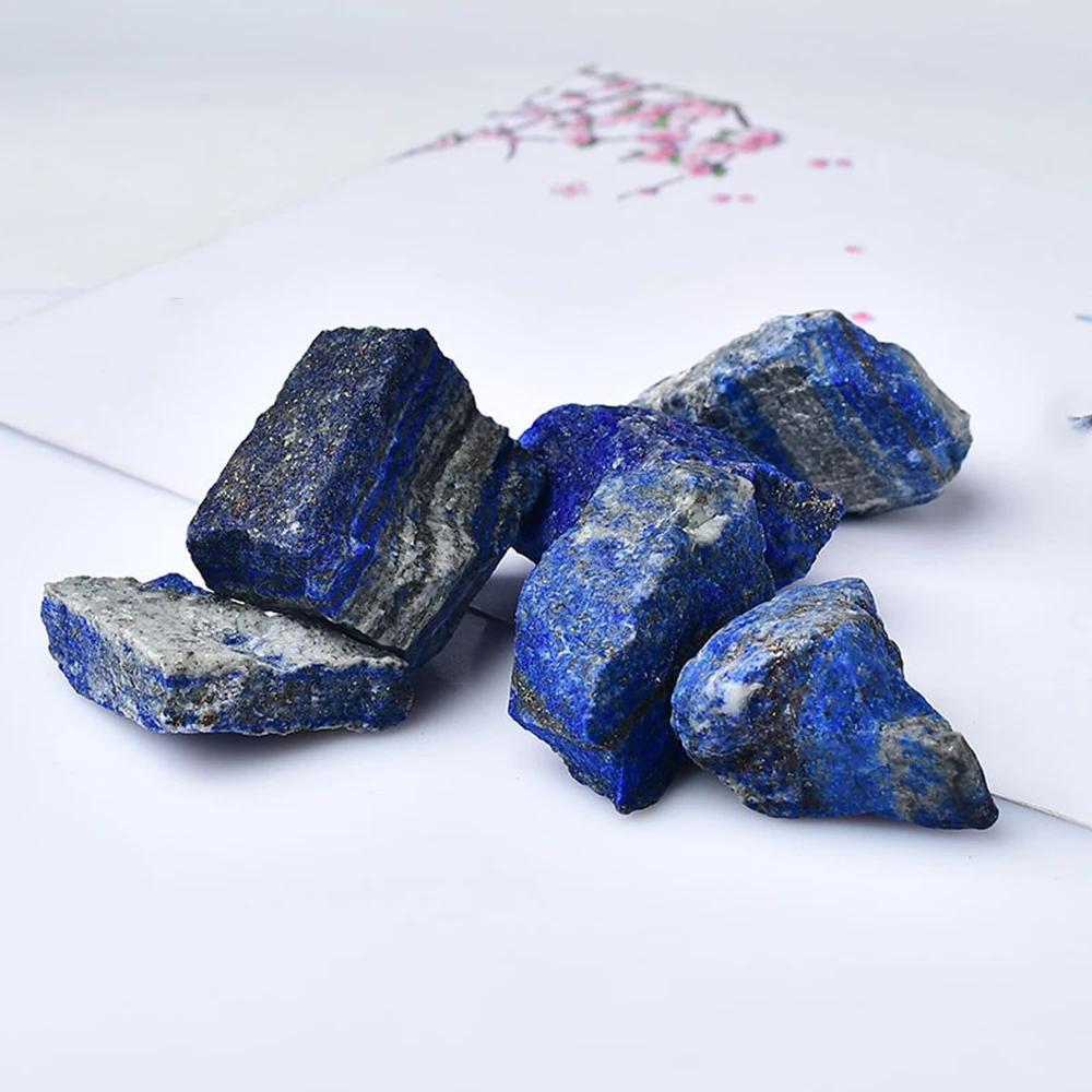 50-200g Natural Lapis Lazuli Crystal Blue quartz crude ore ore Mineral Crystal Mineral specimen Room decoration