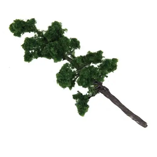 Mountain Pine Green Tree Model Plastic Miniature Decor for Model Train Scenery and Crafting