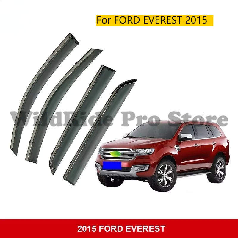 

Window Visor for FORD EVEREST 2015 Vent Sun Shade Rain Guard Door Visor Sun Visor Wind Deflector