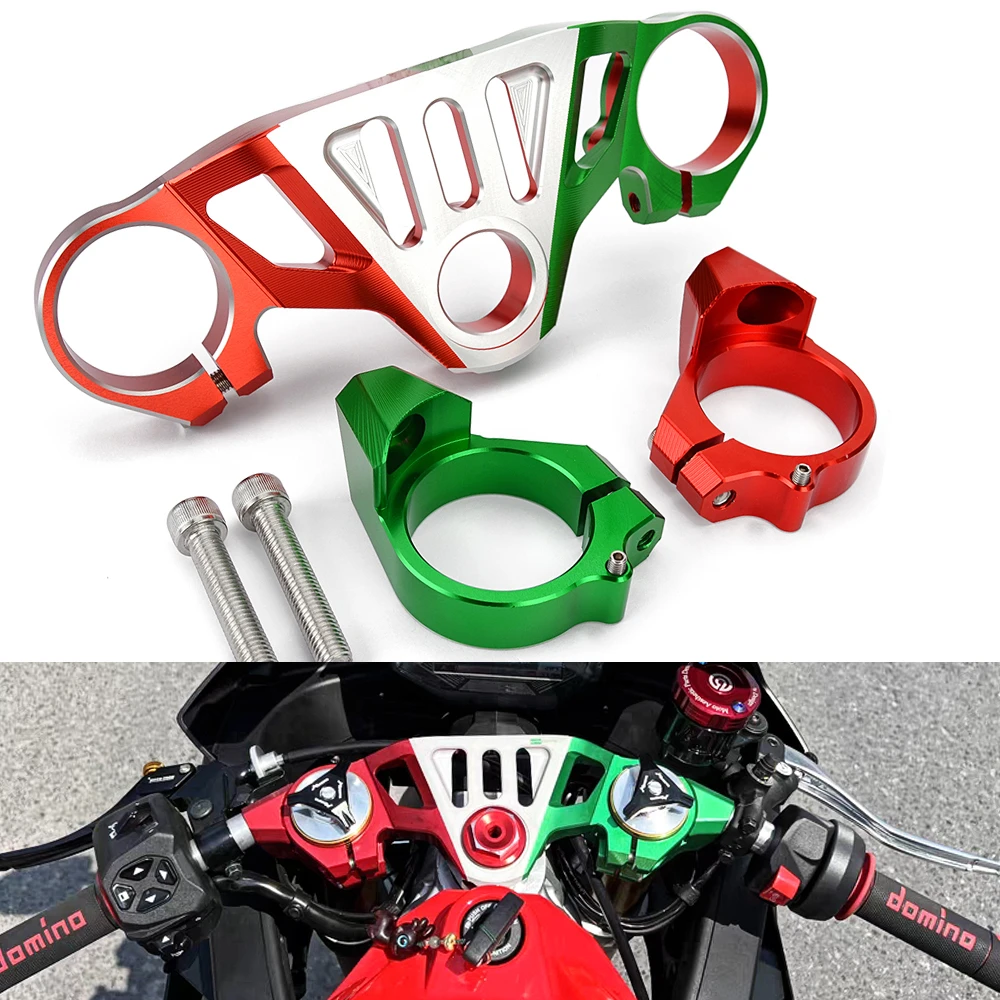 

RS660 Motorcycle Top Triple Clamp CNC Aluminum Upper Fork Holder Panel for Aprilia RS660 RS 660 2021 2022 2023