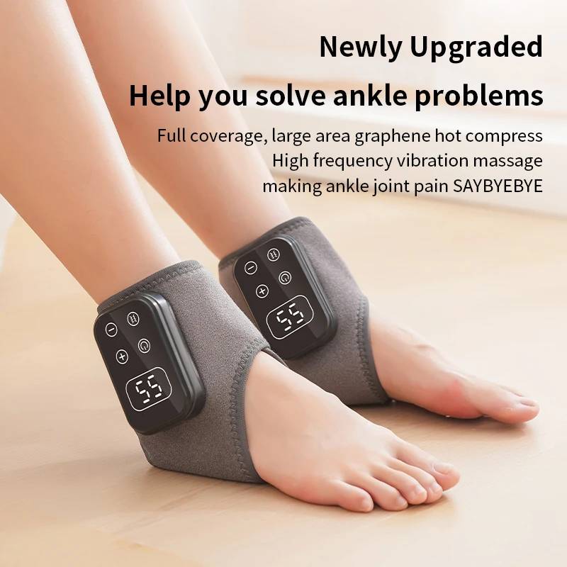 

Electric Hot Compress & Vibration Massage Brace Band Ankle-Specific Muscle Relaxation Wrap Support & Protection-1cps