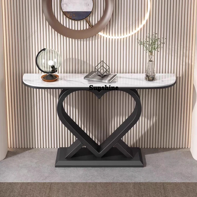 Aesthetic Elegant Console Tables Simple Space Saving Console Entrance Trendy Living Room Furniture Mesita Recibidor De Entrada