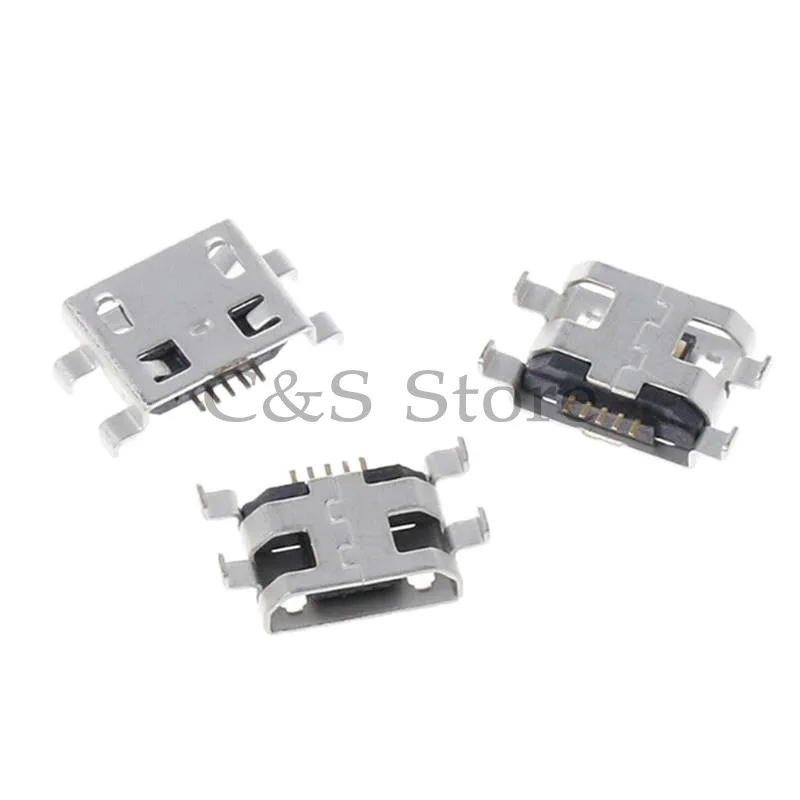 10Pcs Micro USB 5pin B Type Female Connector For Mobile Phone Micro USB Jack Connector 5 pin Charging Socket