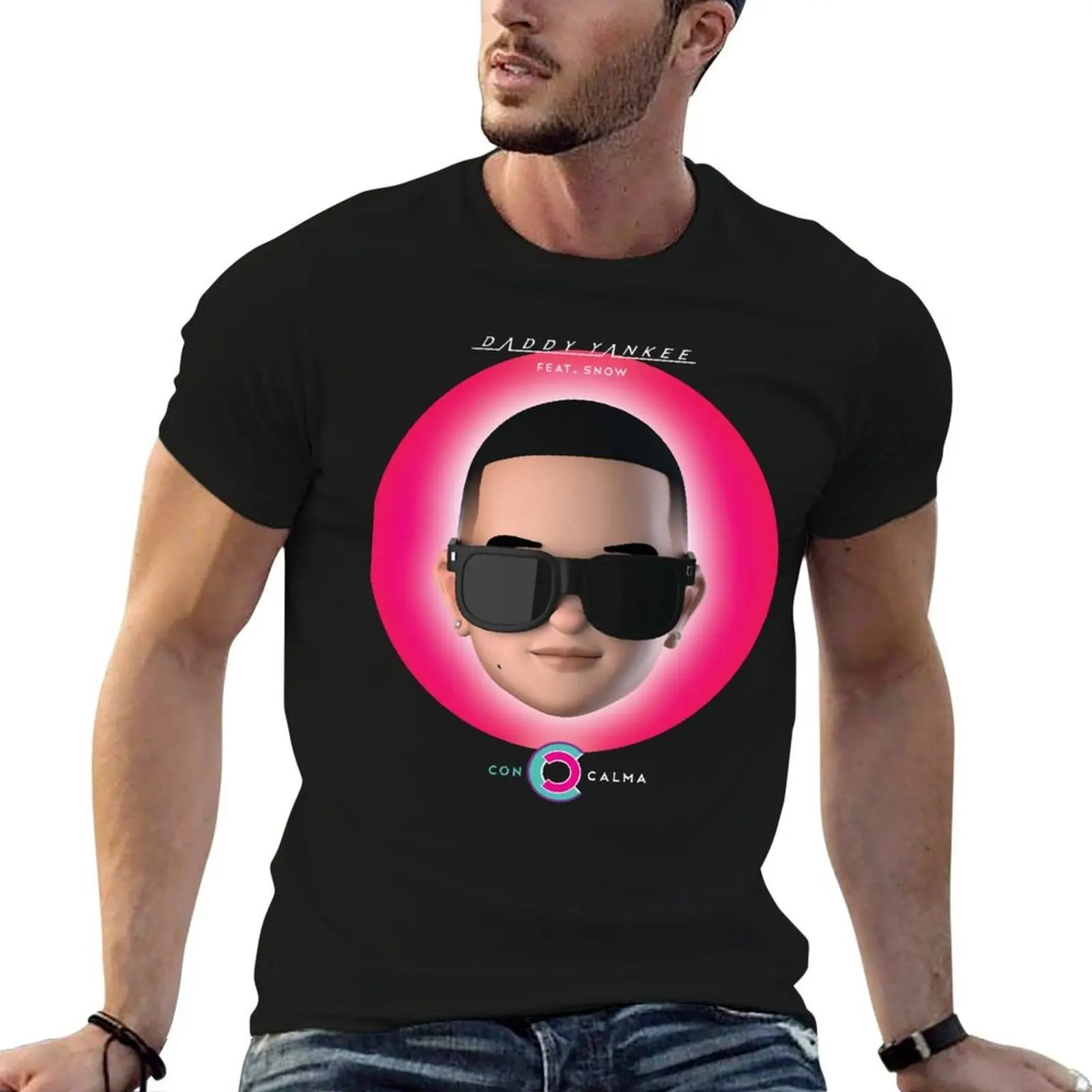 

Daddy - Con Calma For Fans T-Shirt mens graphic t shirts man t shirts high quality luxury brand T-Shirt