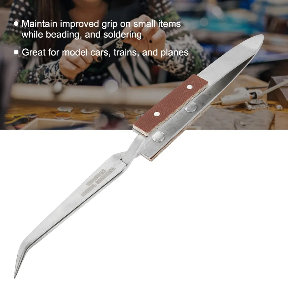 

Профессиональный пинцет с изогнутым кончиком, фиксирующийся пинцет из нержавеющей стали, крестообразный пинцет с перекрестным замком, пинцет для пайки