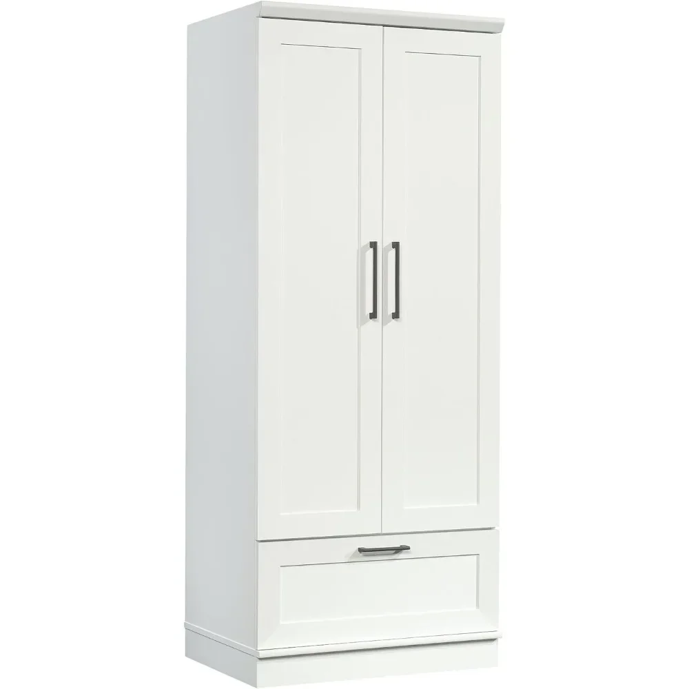 

HomePlus Wardrobe/Pantry cabinets, L: 29.06" x W: 20.95" x H: 71.18", Soft White finish