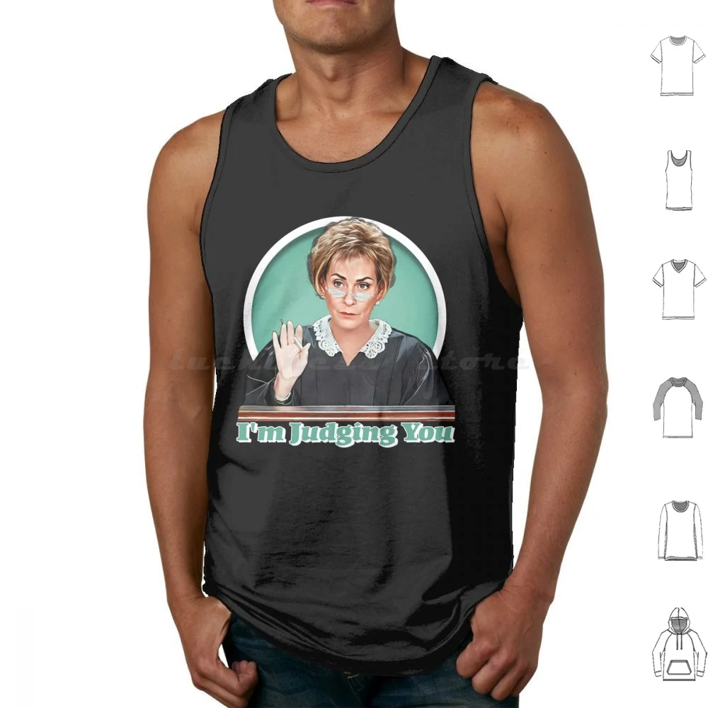 

Judge Judy Tank Tops Print Cotton Judge Judy Judy Judge Judgemental Im Judging You Judy The Peoples Court Funny Art Pop