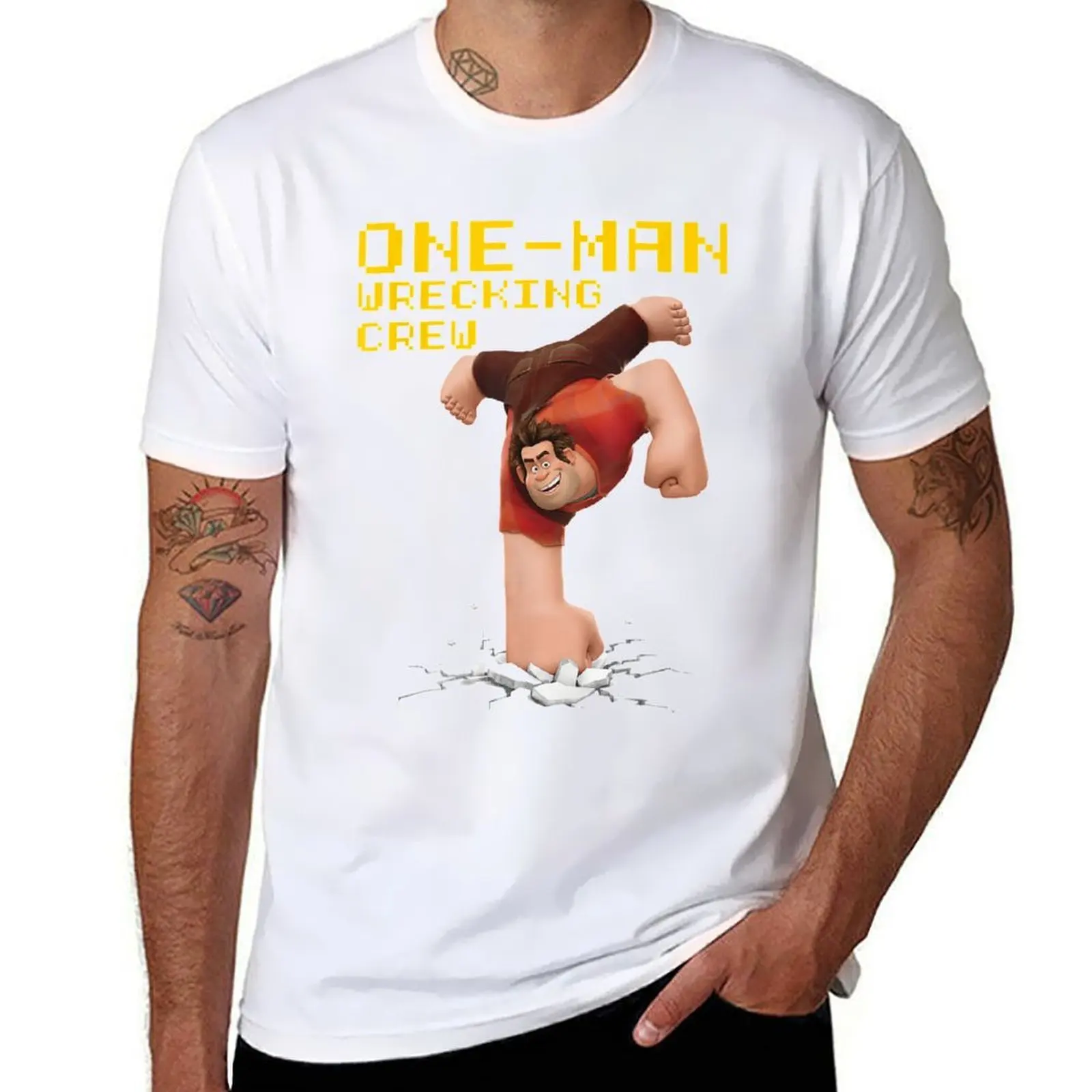 

One man Wrecking Crew Graphic T-Shirt t shirts designer man t shirts for men casual T-Shirt