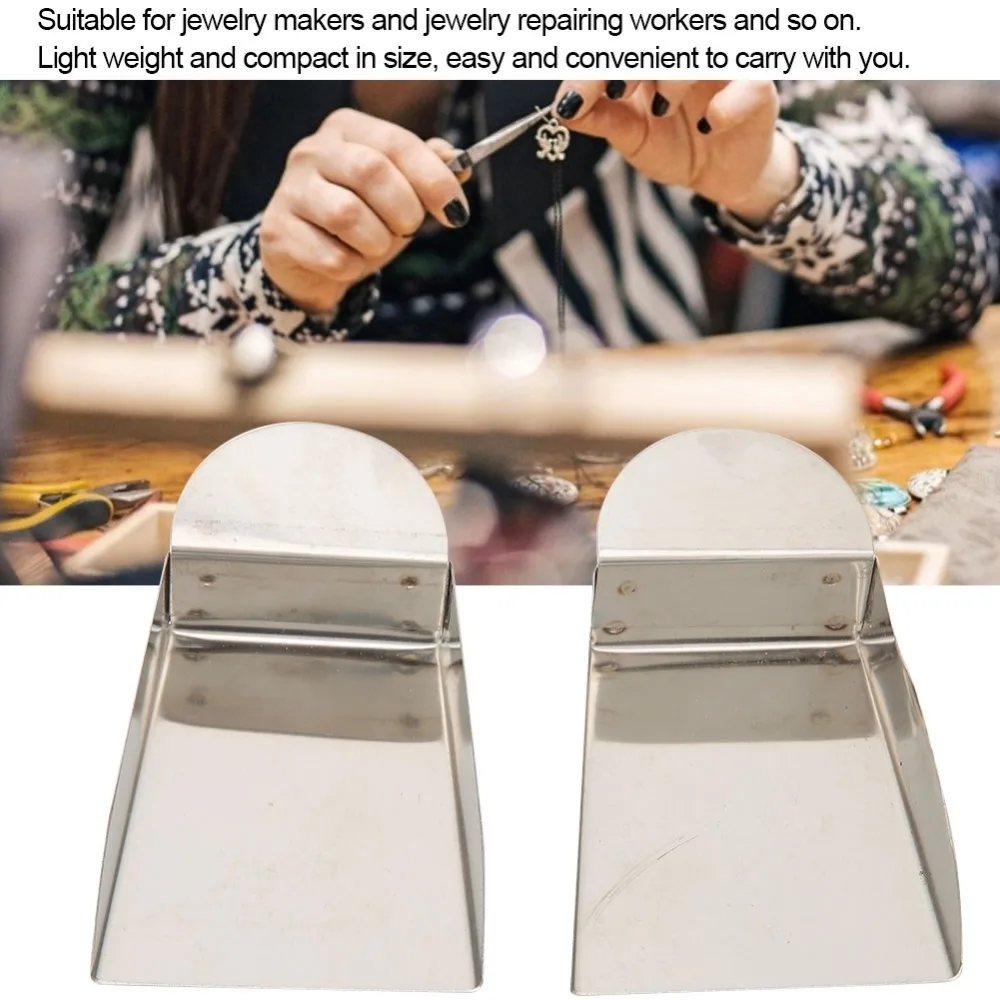 

Профессиональная мини-лопата из нержавеющей стали, 2 шт., маленький размер, совок для бисера, лопата для драгоценных камней, сортировка драгоценных камней