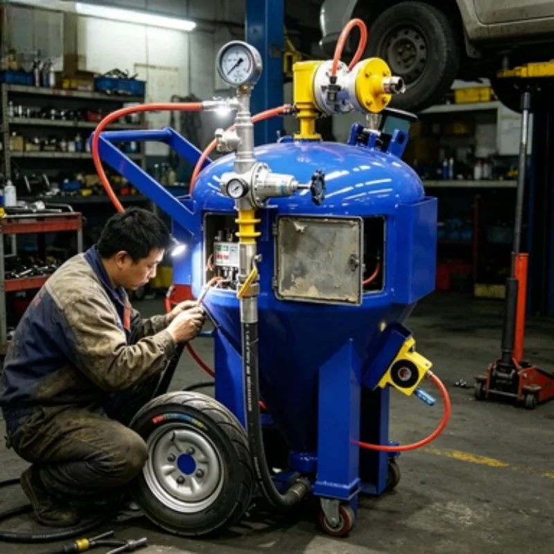 Portable Hot Sale 200L Pressure Washer Versatile Dustless Sand Blasting Machine for rust removal wet sand blasting machine