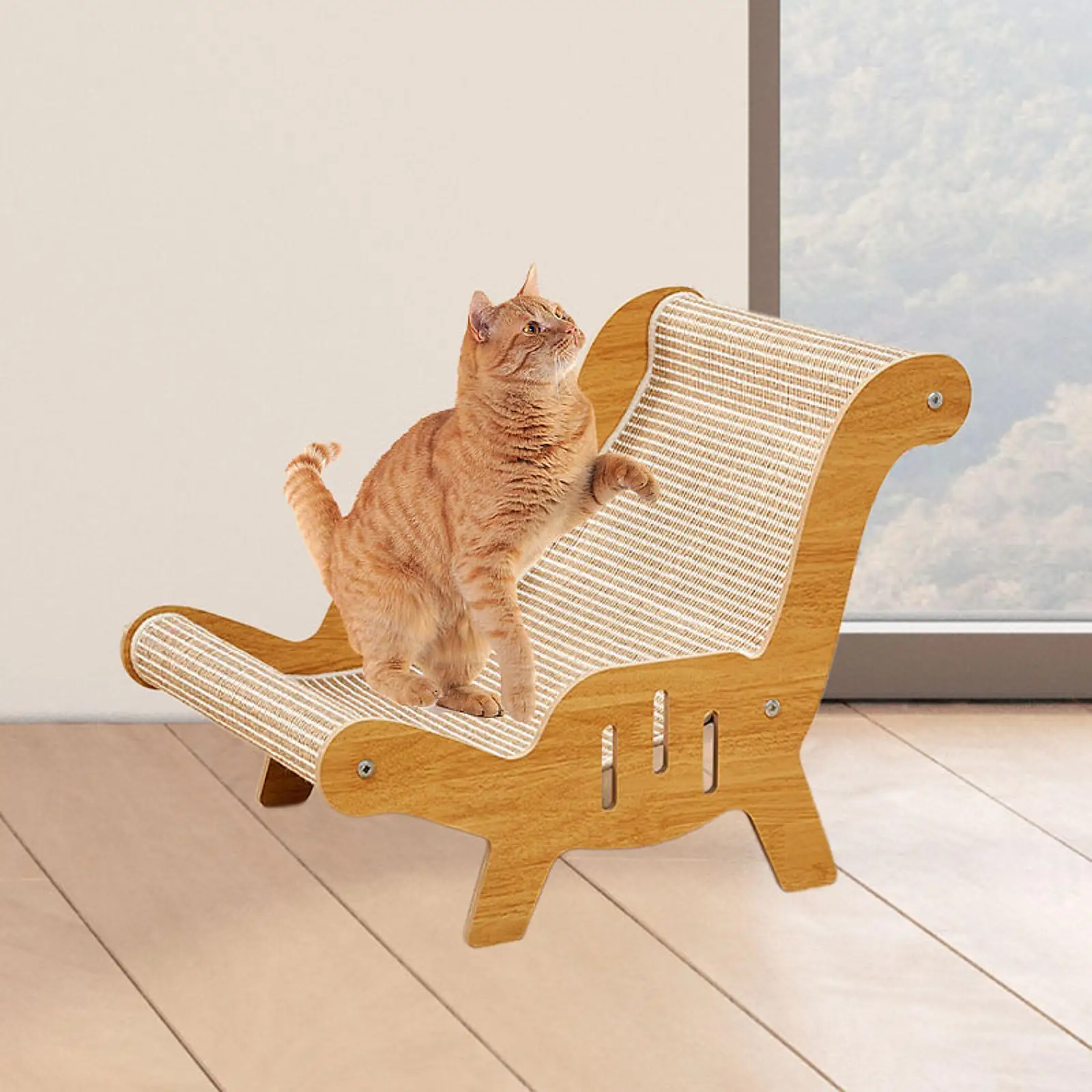 Cat Sisal Lounge Chair Sisal Scratcher Cat Bed Cat Beach Chair Pet Furniture for Puppy Dogs Cat Kitty Pet Small Animal