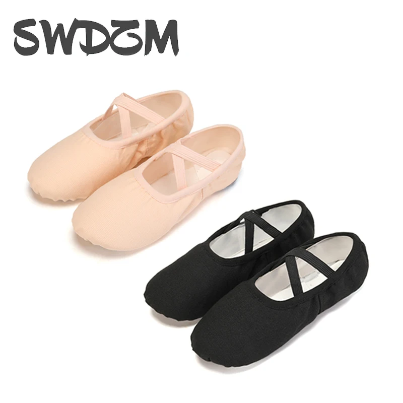 Ballet Shoes For Girls Dance Shoes Canvas Flat Ballet Dancing Slippers Ballerina Shoes For Woman Children Practise Dance Shoes