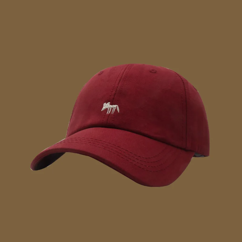 Baseball Cap Embroidery Animal new girls Spring Summer outdoor Shade Casual Hundred Hat wide Brimmed soft Hat men