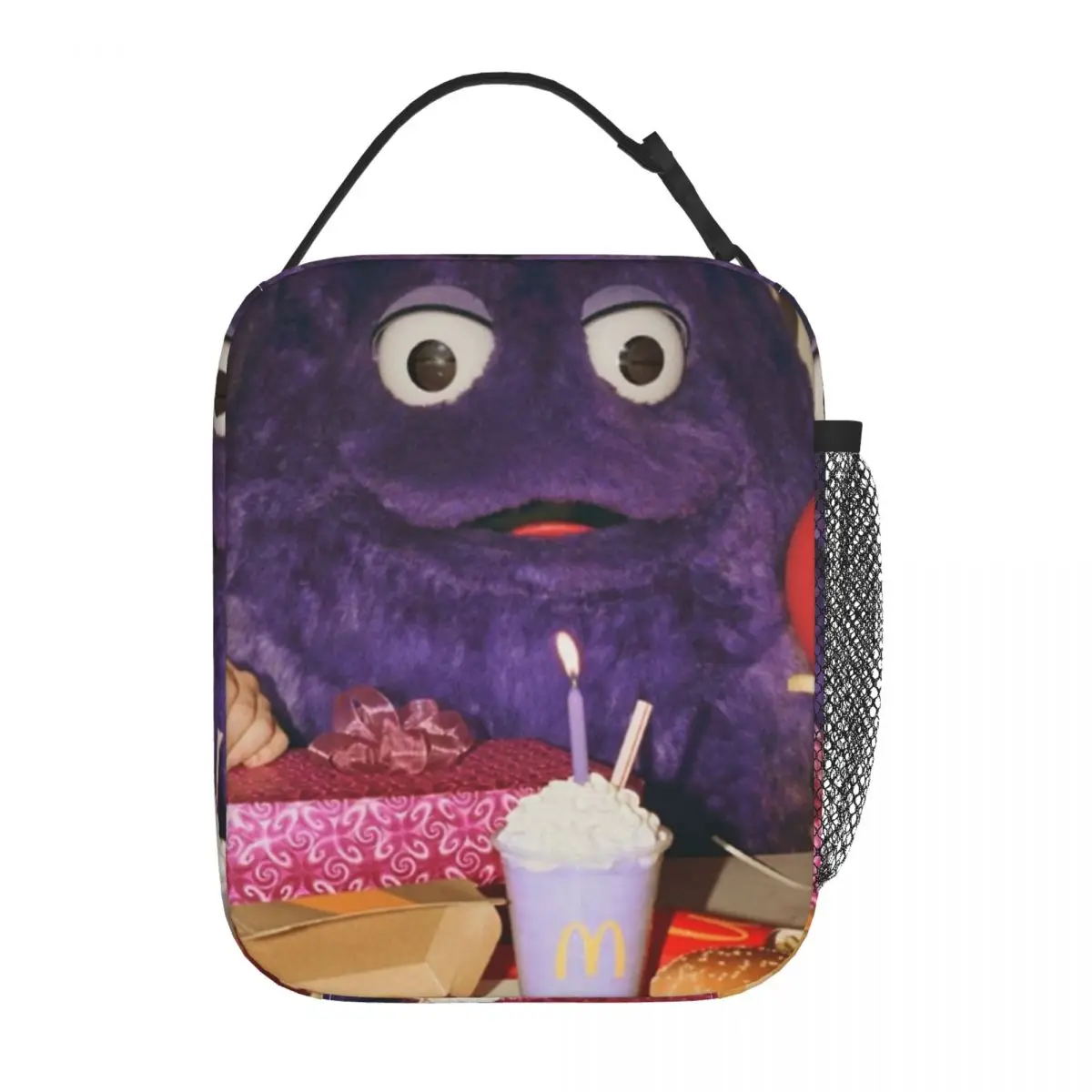 

Creepiest Grimace Birthday Insulated Lunch Bags High Capacity Reusable Cooler Bag Tote Lunch Box College Outdoor Food Bag