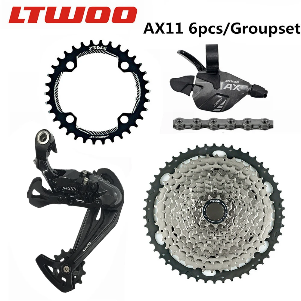 

AX11 MTB Bike Shifter Groupset , 11s Bicycle Rear Derailleur+ZRACE Freewheel / 104BCD Chainring + 11 Speed Chains for SLX NX GX