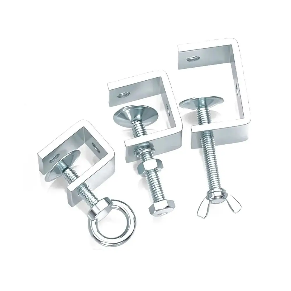 1Pcs Multiple Head Shapes U Clamp Galvanized Carbon Steel Open Height 20-130MM C-Type Clip Fixed Fixture Thickened