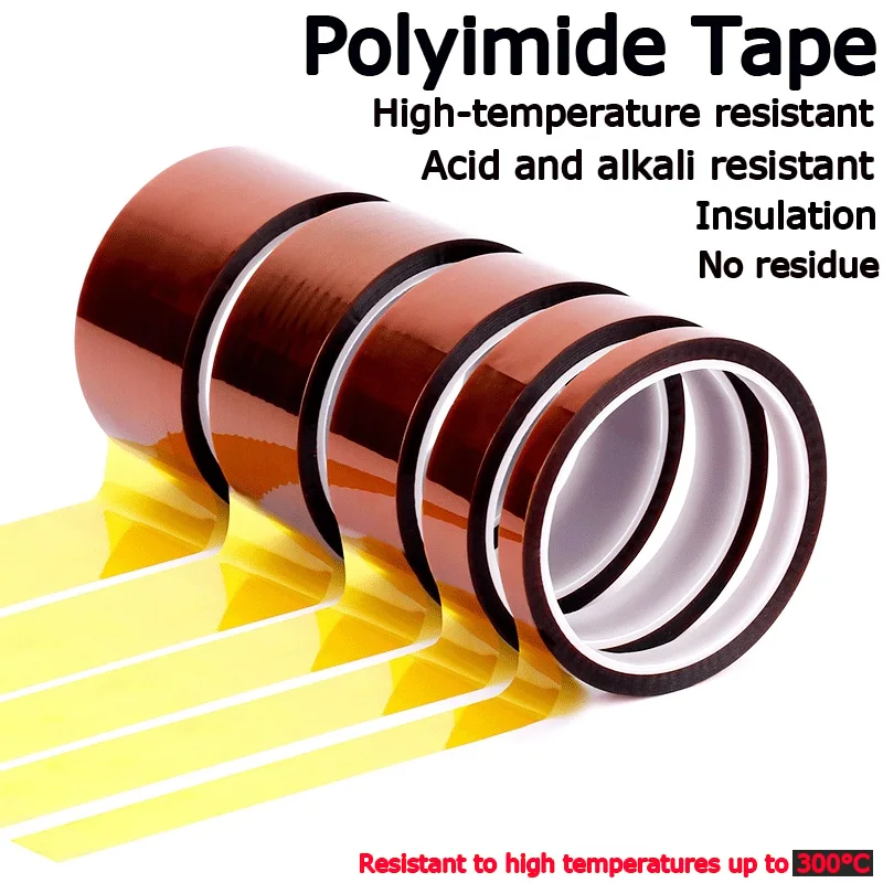 

High-Temperature Resistant Tape, Polyimide KAPTON Brown Insulating Solder Mask Tape, Solder Mask Spray Tape