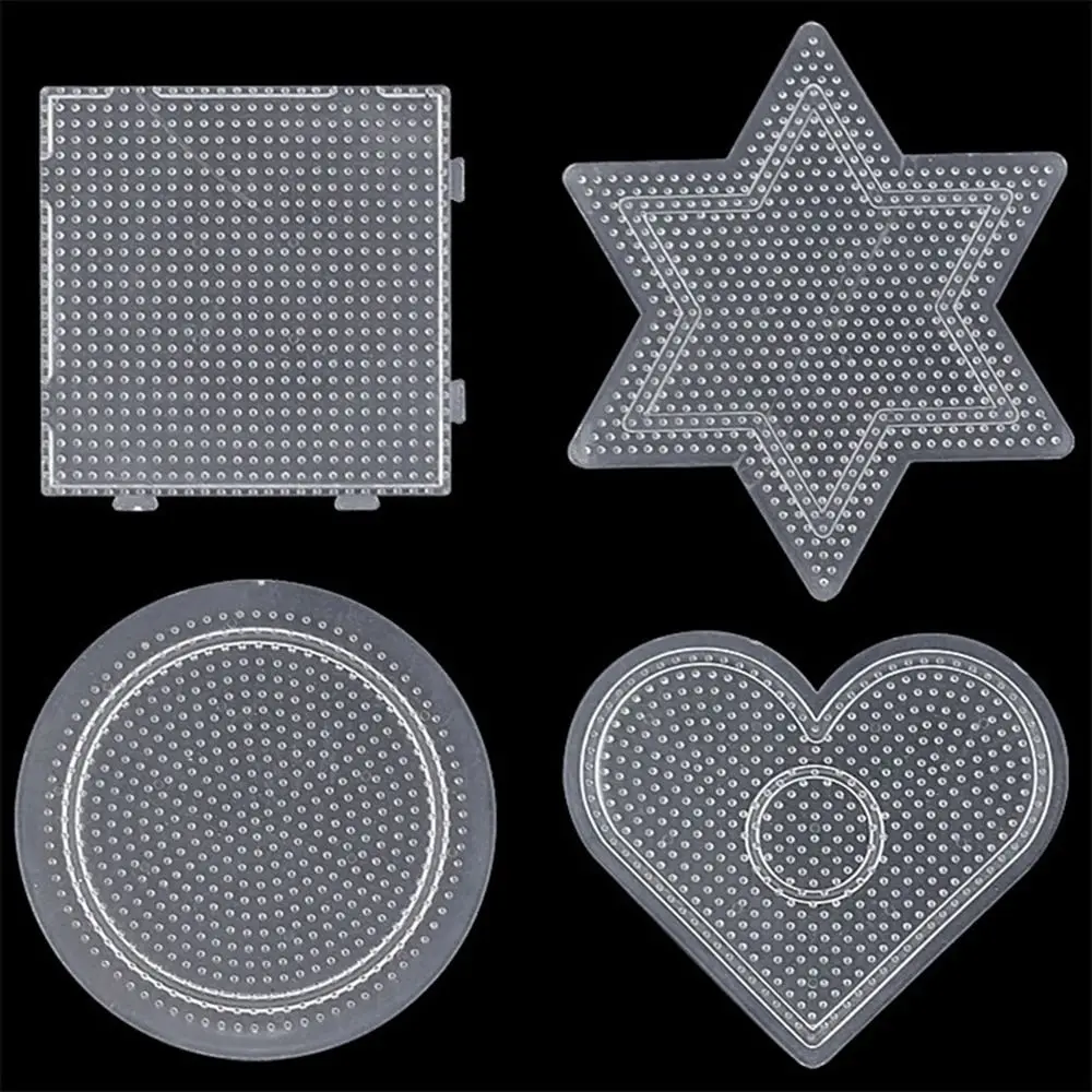 High Quality 5mm Bean Board Hama Beads Tool Heat Resistant Fuse Beads Pegboards Handmade Clear DIY Bead Pegboards Children Toy