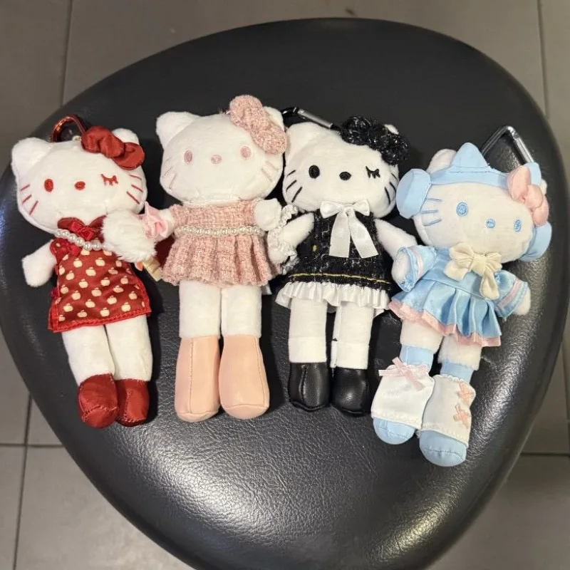 Miniso sanrio olá kitty kawaii dos desenhos animados pequena fragrância boneca de pernas longas limitada boneca mochila pingente requintado pingentes bonito