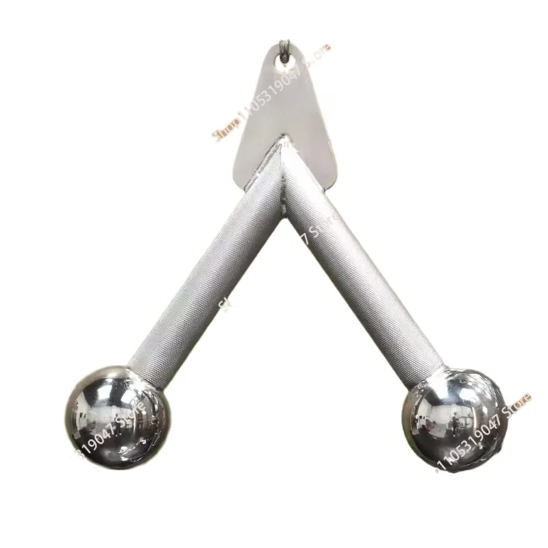 304 stainless steel V-shaped triceps down press handle hand in hand pull rod household commercial fitness equipment