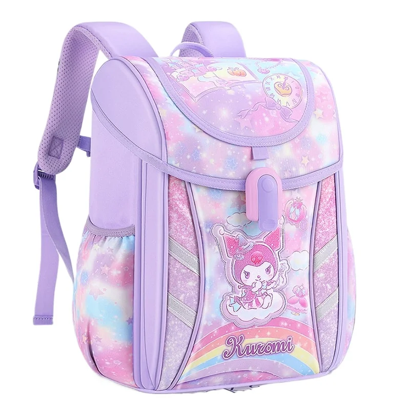 

Kuromi Backpack Sanrio Anime Cartoon School Backpack Large Capacity Children School Bag Cute Backpack for Girls Boys Gift Idea