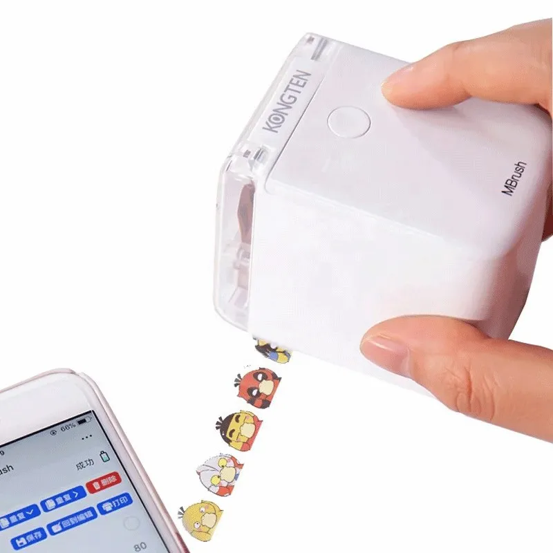 Kongten MBrush Label Printer Mobile Color Mini Handheld Printer