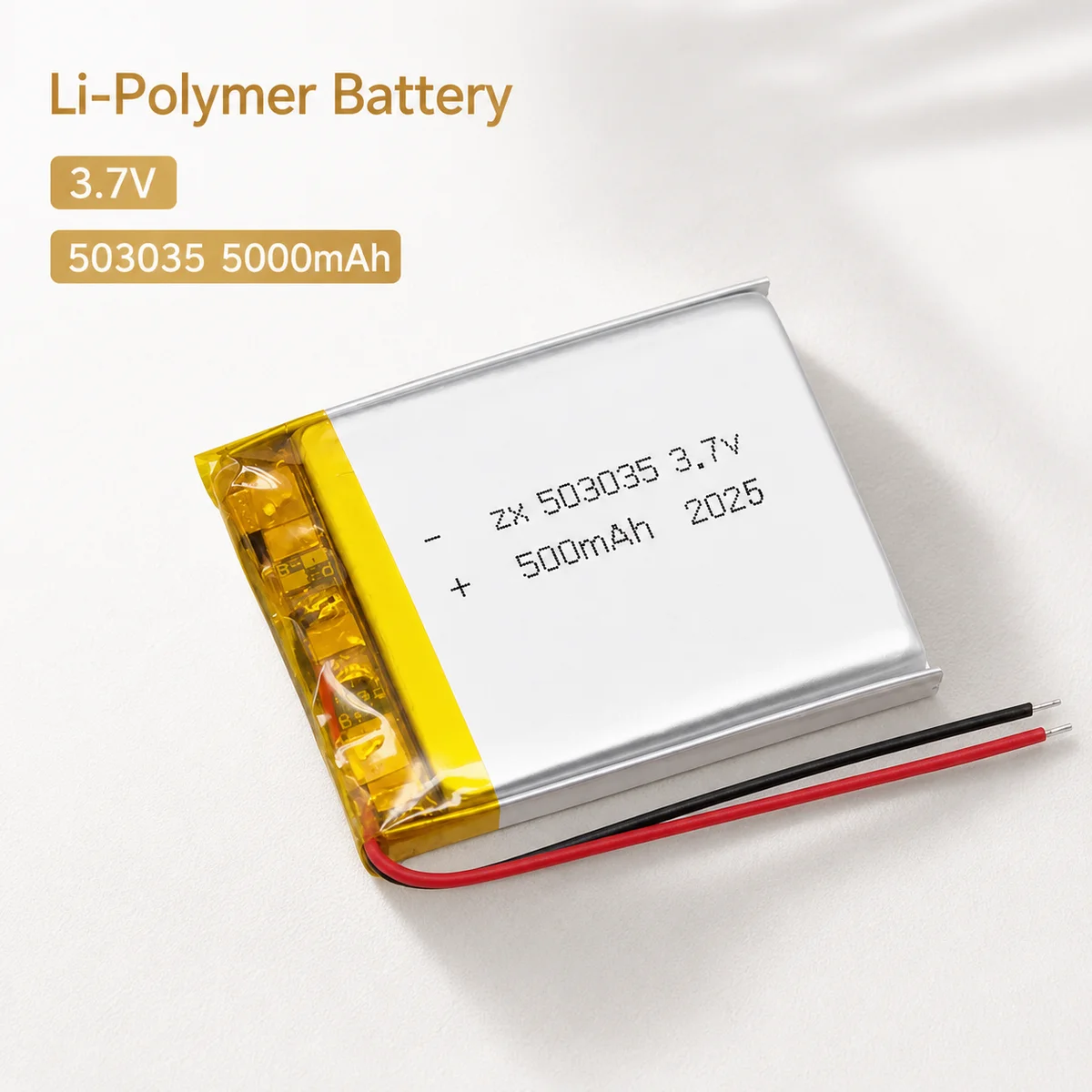 Rechargeable LiPo Battery 503035 3.7V 500mAh for GPS DVD Navigation System DIY Devices Long Lasting Power Cell