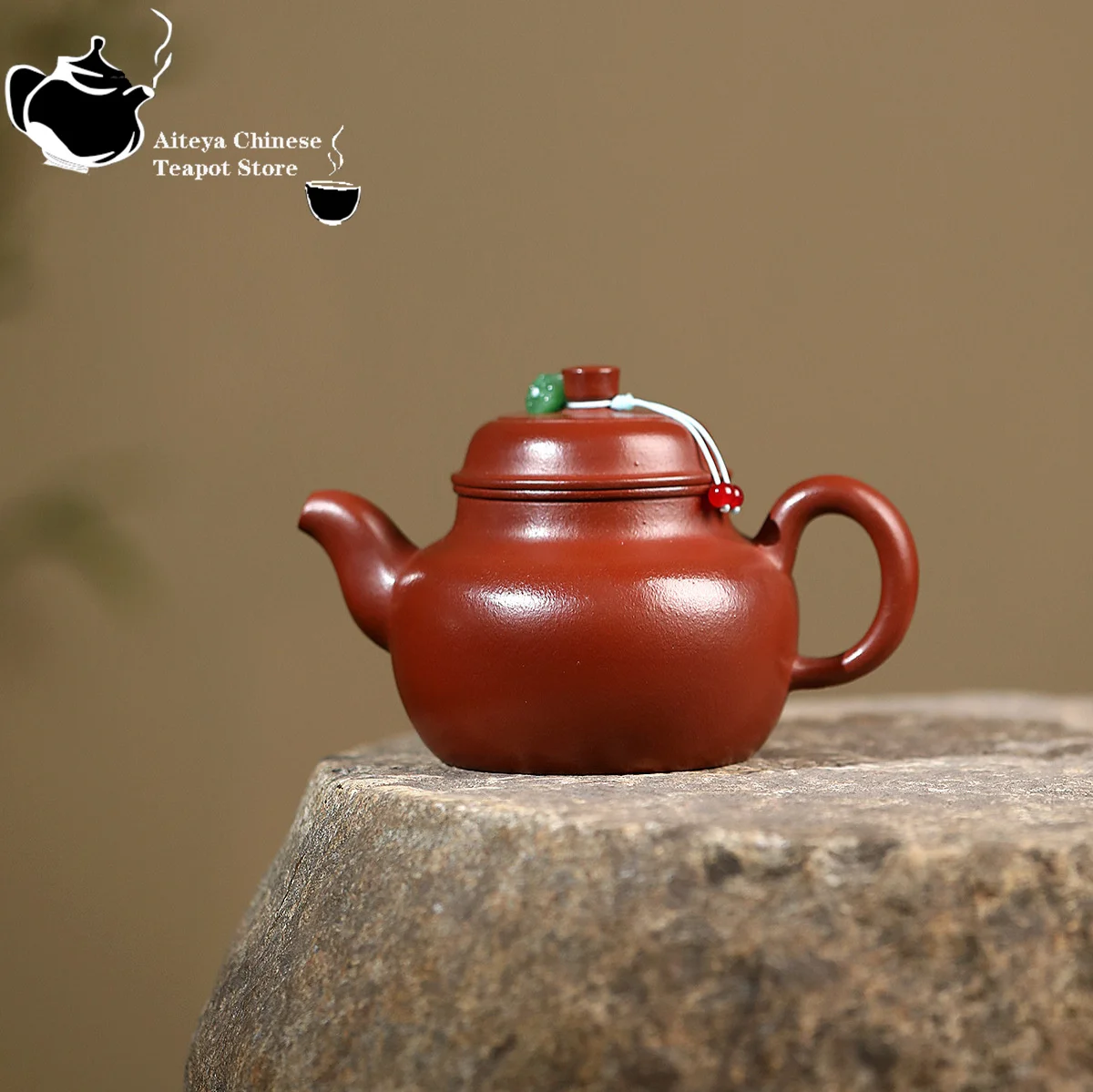 Yixing purple clay teapot, raw ore, wrinkled skin, red mud, Hongde Zhong teapot, Chinese teapot, Kung Fu tea set