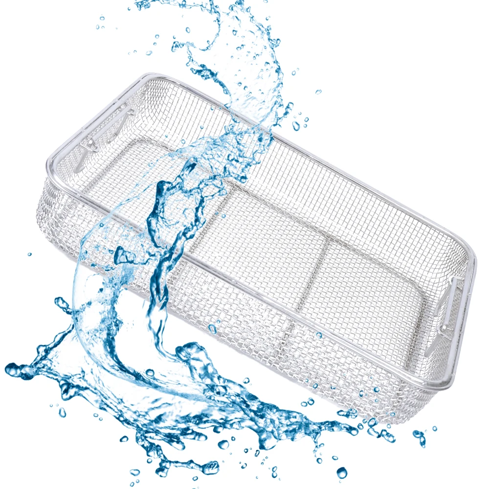 

40*30*7 см корзина для стерилизации из нержавеющей стали, несущая способность: 15 кг для мытья медицинских инструментов