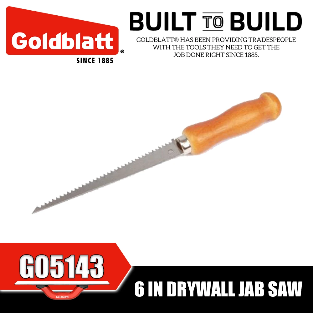 GOLDBLATT G05143 6in Drywall Jab Saw Wood Cutting Hand Tools