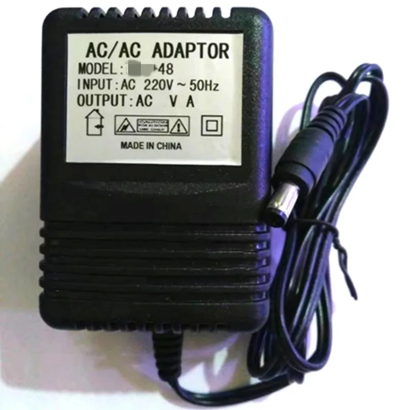 AC to AC 7v 0.3a 7v 0.6a 7v 1a ac Output power adapter us plug 7 volt Supply ac input 220v 5.5x2.5mm Power transformer