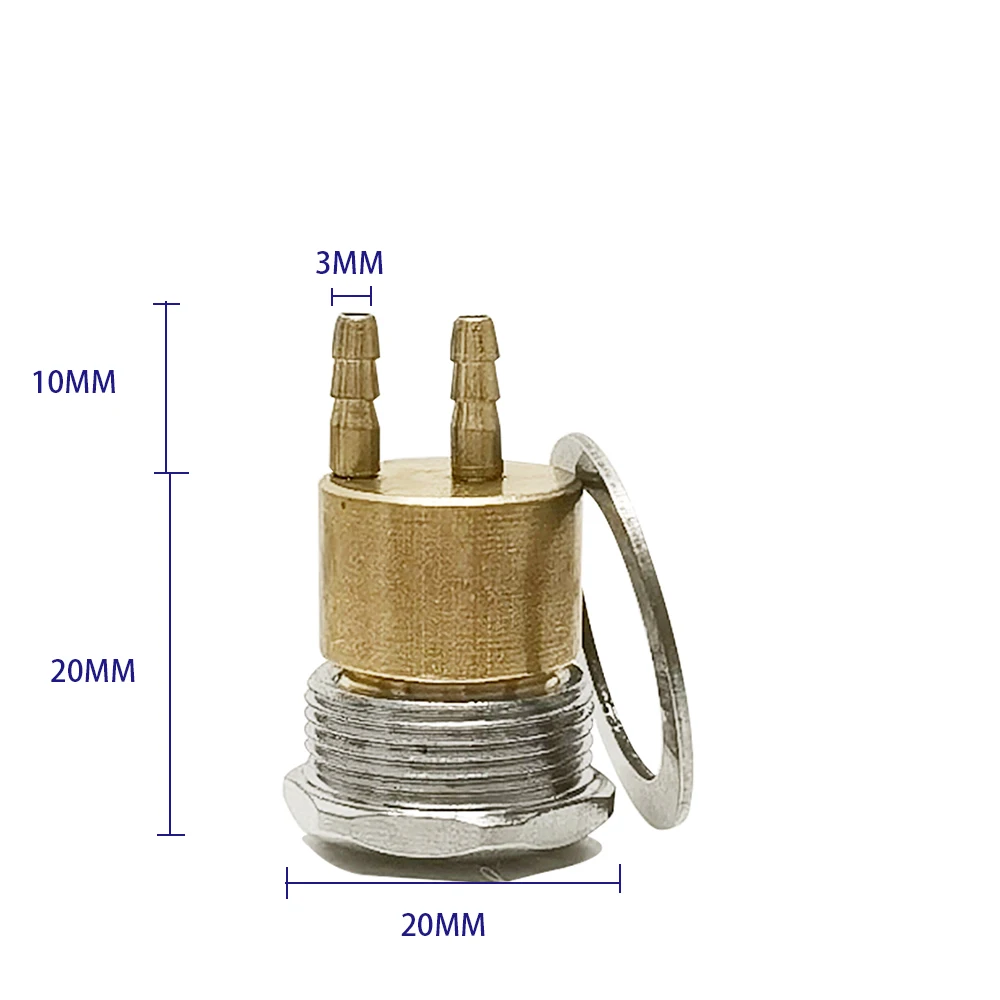 Dental Hexagon Air Switch 2 Joints 3mm Connection Copper Dental Chair Accessories Dental Supply Dentistry Equipment Spare Parts