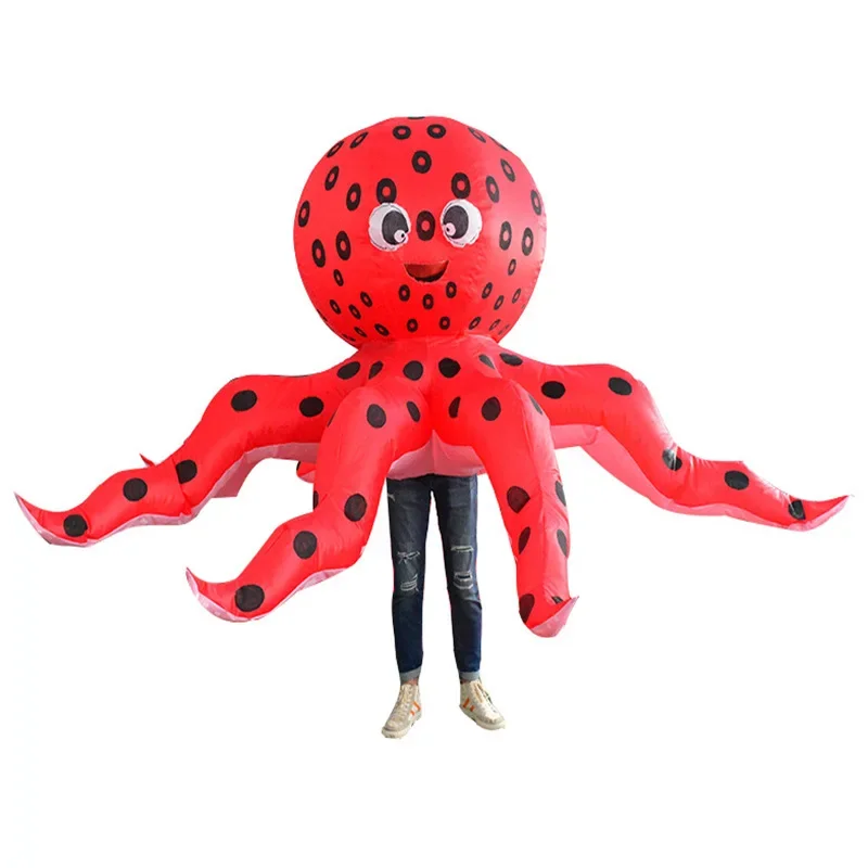 

Adult Unisex Funny Death Ghost hugging people Inflatable Costume Halloween Carnival Holiday Theme Party Performance Clothes
