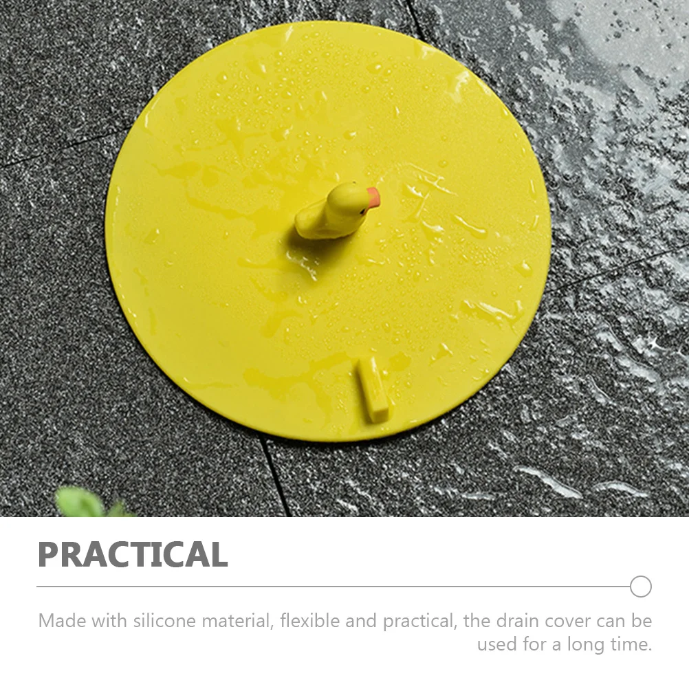 

Silicone Drain Cover Round Bathtub Bathroom Kitchen Sink Hair Food Residue Catcher Easy Install Clean Long Lasting
