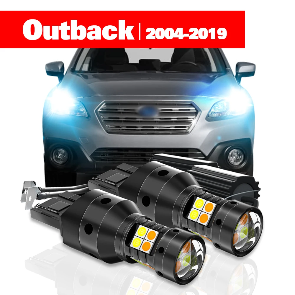 

Для Subaru Outback 2004-2019 2 шт. светодиодный двухрежимный указатель поворота + дневные ходовые огни DRL 2008 2009 2010 2012 2013 2014 аксессуары