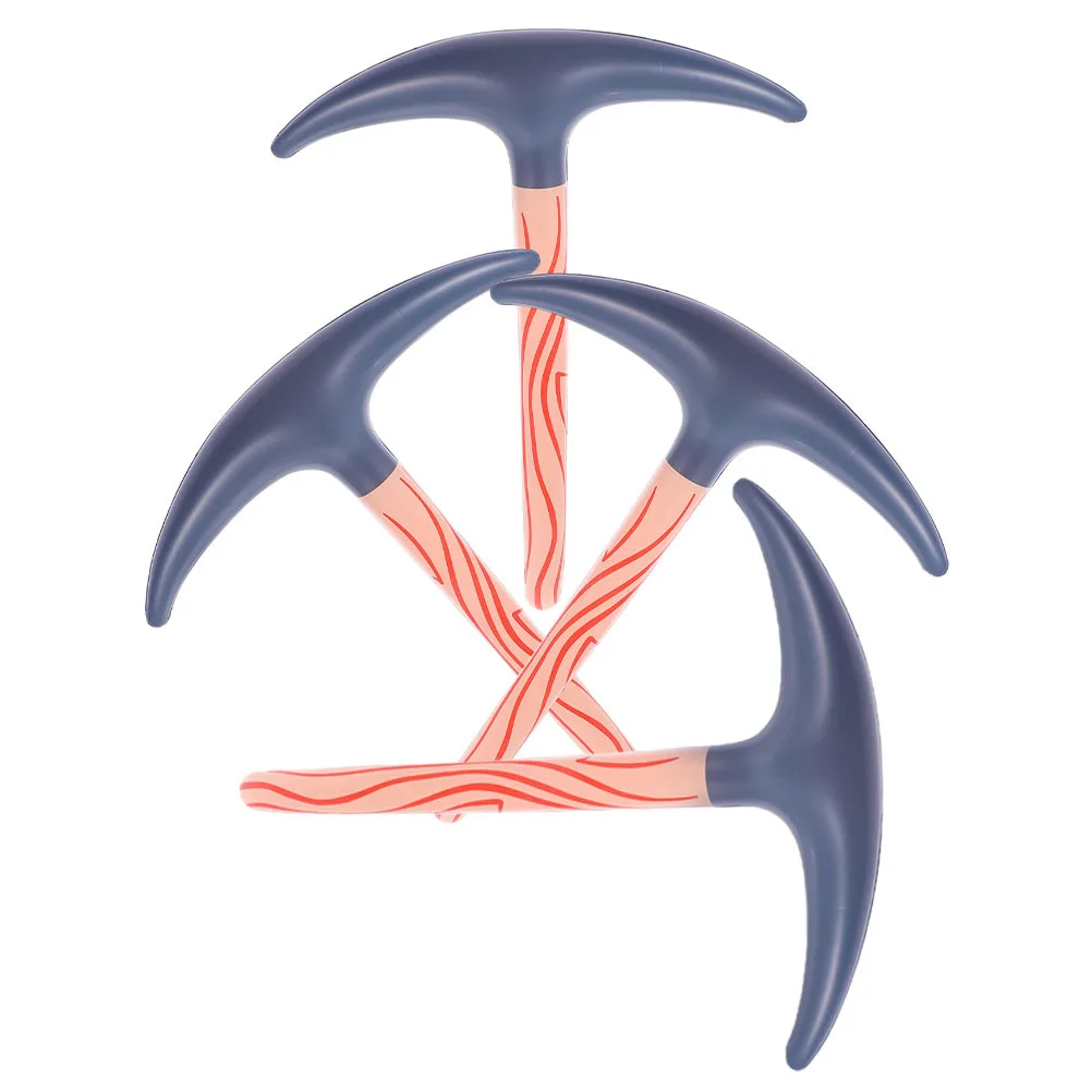4 قطعة نفخ Pickaxe بالون حفلة الدعامة تفجير Pickaxe متعة الديكور عيد ميلاد بركة لصالح لعبة قابلة للنفخ بركة اللعب
