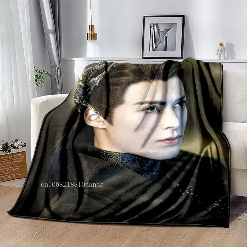 Dylan Wang Dong Fang Da Qiang Bedspread Blanket Cang Lan Jue for Sofa Bedroom Decoration Fluffy Soft Blankets